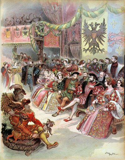 Ball at the Court of Francis I, 1909 by Albert Robida